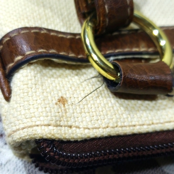 Relic Beautiful Butterfly Medium Purse /Bag Cream Tone & Brown Accents. - Picture 17 of 17